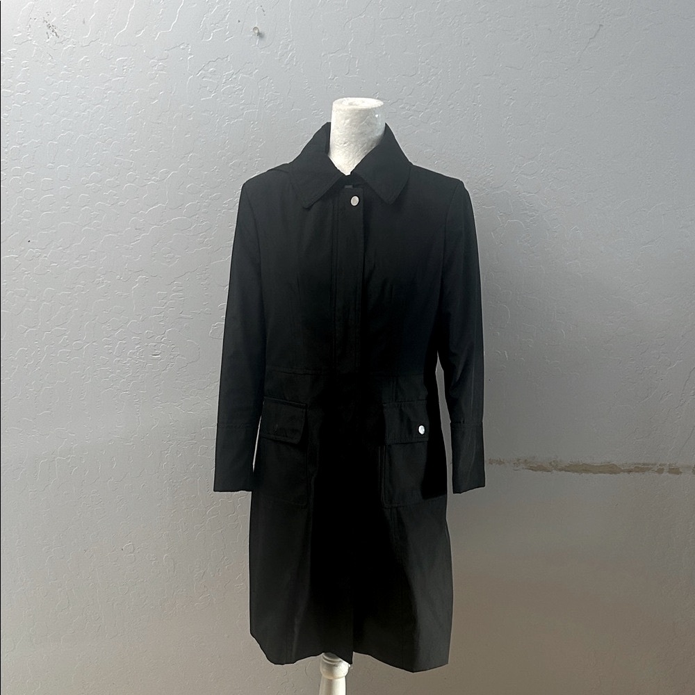 Larry Levine Black Trench Coat